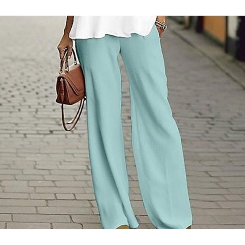 Women's 2 Pieces Basic Neon & Bright Shirt Blouse Chinos 3/4 Length Sleeve V Neck Leopard Print Casual Linen Like Green Spring Regular Fit3