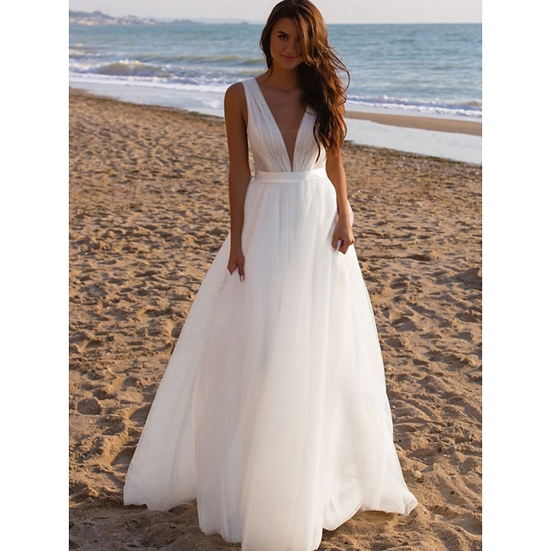 Wedding Dresses Ball Gown V Neck Off Shoulder Regular Straps Chapel Train Tulle Bridal Gowns With Pleats Ruched4