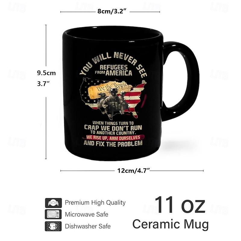Coffee Mug Black Retro Vintage Ceramic Mug with Graphic Design 12oz/330ml Perfect Gift for Friends Mothers Day Wedding2