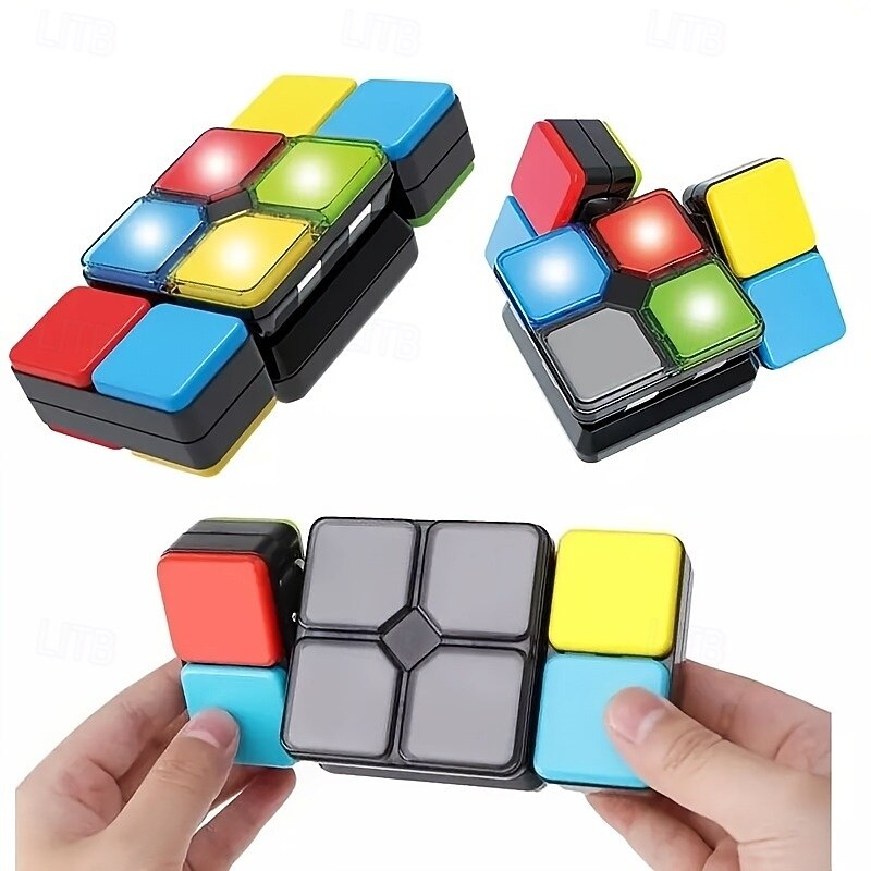 Electronic Intelligent Music Magic Cube Educational Parent-Child Interaction Puzzle Cube Toys Electric Jigsaw Cube Christmas Halloween Thanksgiving Gift4