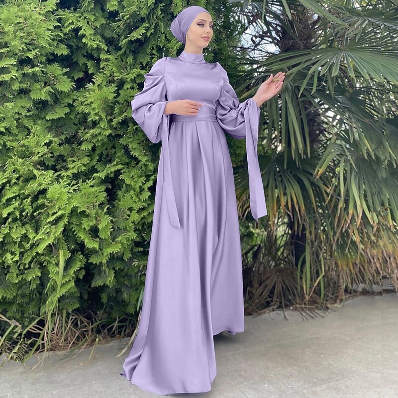 Women's Dress Abaya Maxi Dresses Dubai Islamic Arabian Muslim Ramadan Adults' Dress3