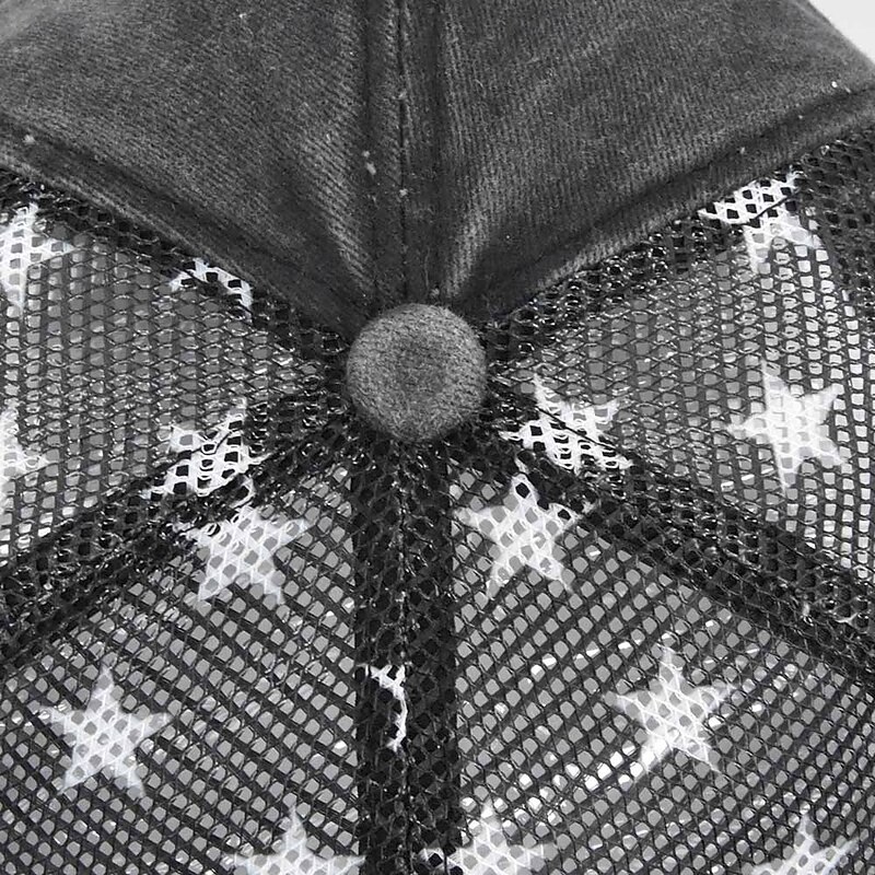 Men's Baseball Cap Sun Hat Trucker Hat Mesh Cap Black Wine Cotton Adjustable Fashion Daily Wear Festival Letter Stars Casual / Daily4