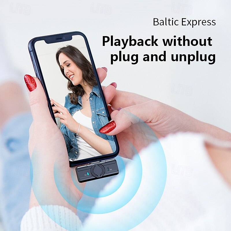 New Q81 wireless lapel clip microphone one to two with charging case Douyin live broadcast intelligent noise reduction wireless mini2