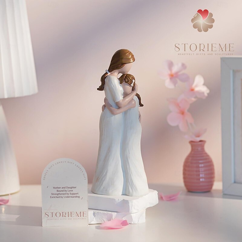 Enduring Friendship Resin Heart-Sister Statue - Perfect for Christmas, Thanksgiving, Valentine's, Mother's Day & Graduation Gifts