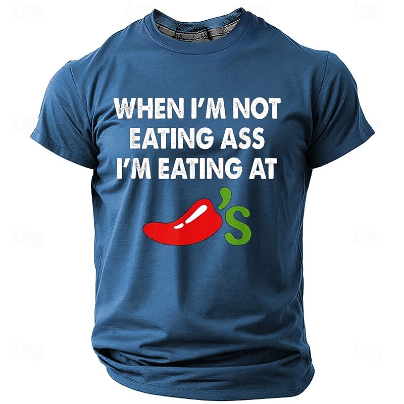 Men's Funny T Shirt Short Sleeve T shirt 3D Print Crew Neck Shirt Designer Casual Party Holiday Club Black Red Blue Summer Spring Clothing Apparel S M L XL XXL XXXL4