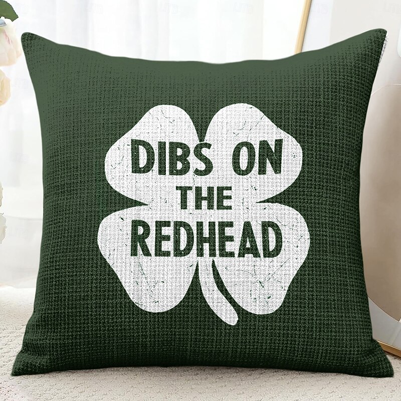 Saint Patrick's Day Decorative Toss Pillows Cover 1PC Soft Square Couch Cushion Case Pillowcase for Bedroom Livingroom Sofa Chair Irish3