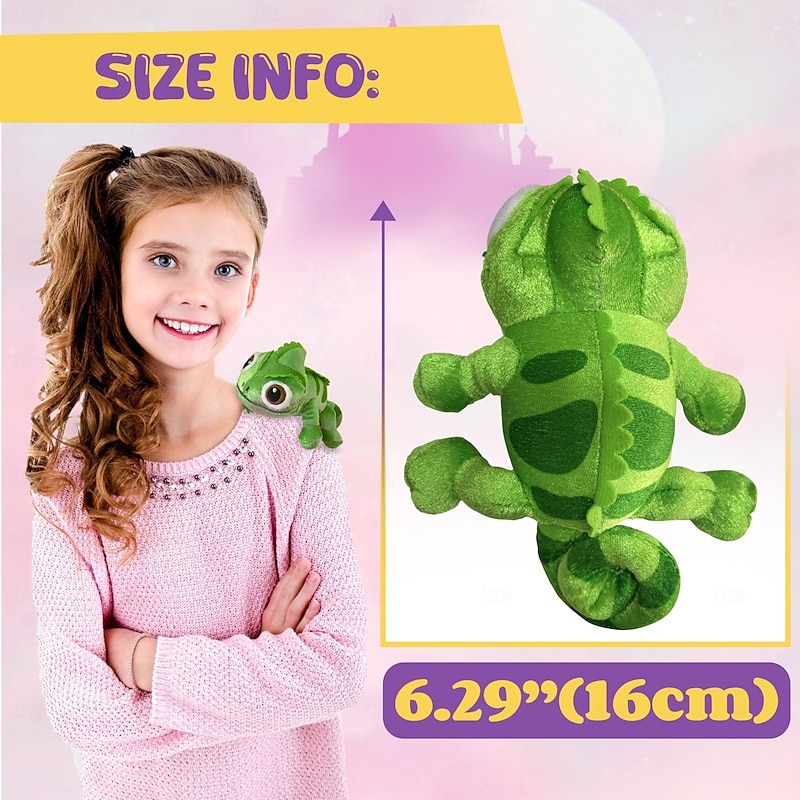 Costume Accessories Chameleon Shoulder Plush Lizard Cosplay Props Merch Gifts for Women Adults4