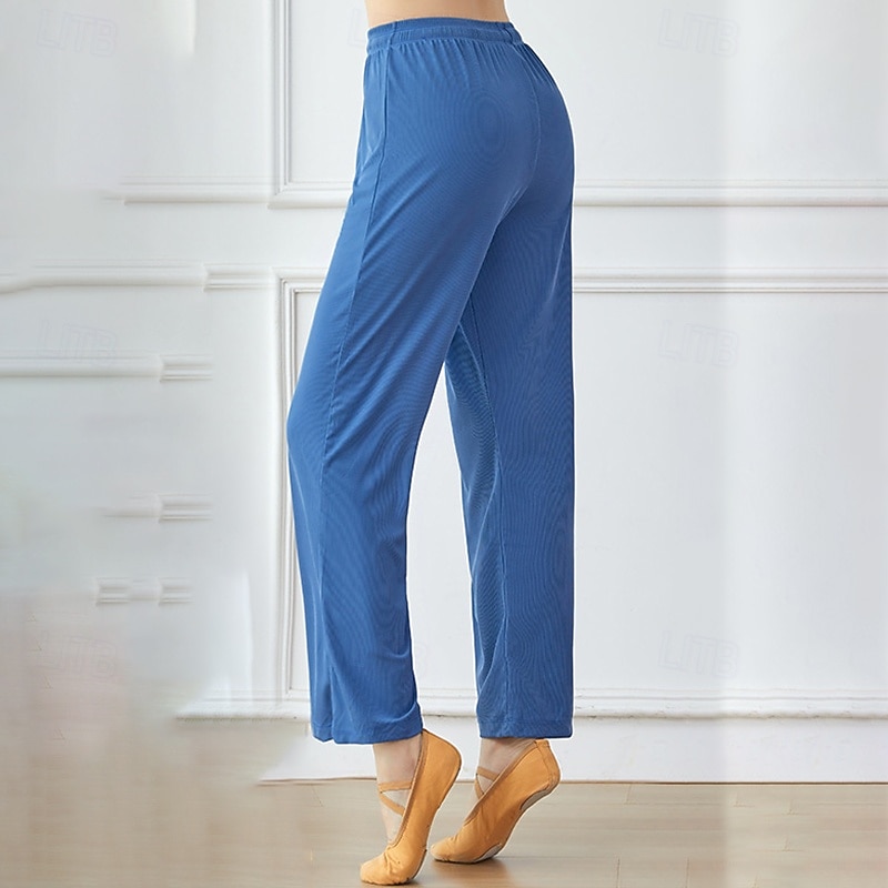 Activewear Pants Cinch Cord Pure Color Splicing Women's Performance Training High Polyester2