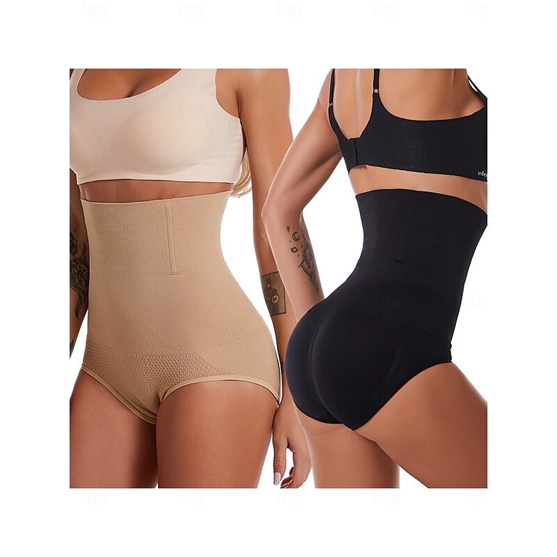 Women's Shapewear Shaping Panty Elastic Nightwear Nylon Spandex Formal Wedding Party Solid Colored Black Apricot Summer Spring Fall Winter4