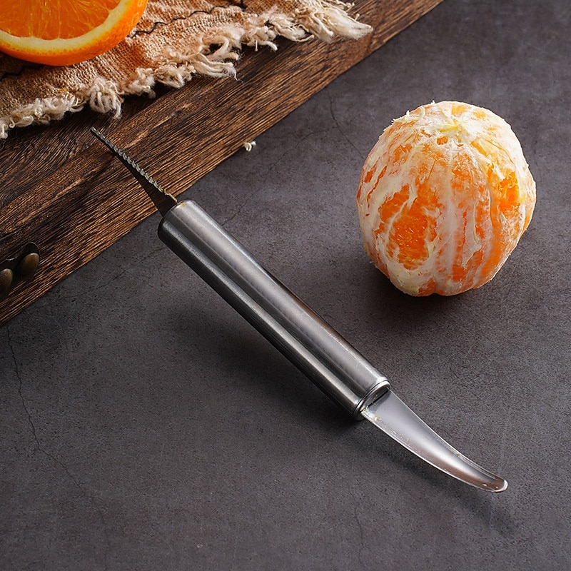 1Pc Stainless Steel Camping Multi-Tool - Peeler, Bottle Opener & Knife for Outdoor Cooking & Hiking4