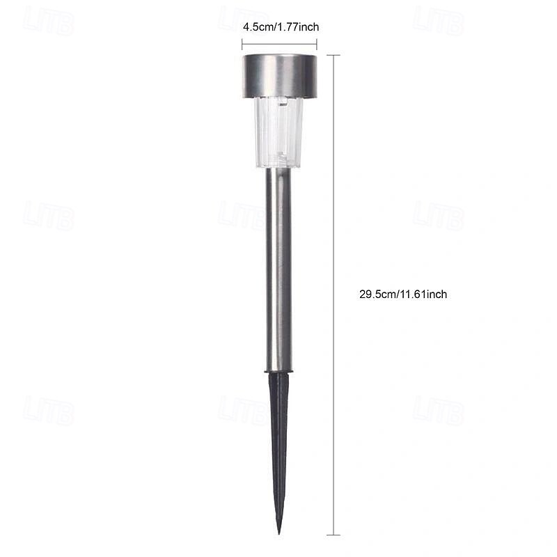 5 Pcs Outdoor Solar Small Tube Lamp Courtyard Garden Path Fence Lawn Wedding Festival Atmosphere Decorative Lamp4