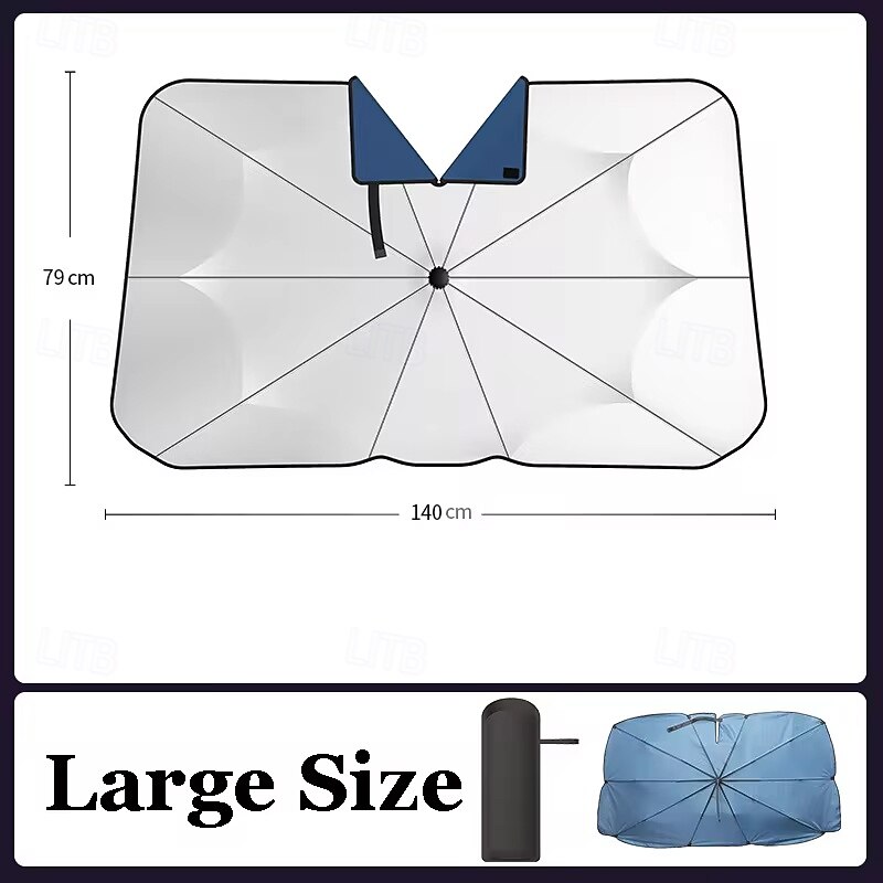 Car Sunshade Windshield Umbrella with 360Rotation Bendable Handle Front Window Sun shade UV Protection Summer Car Accessories2