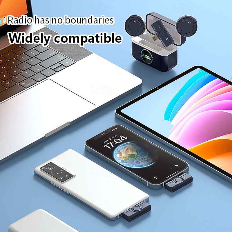 New Q81 wireless lapel clip microphone one to two with charging case Douyin live broadcast intelligent noise reduction wireless mini3