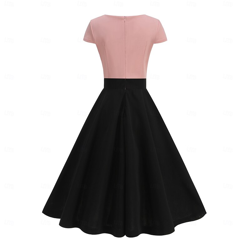 Elegant 1950s Vintage Dress Knee Length Dress A-Line Dress Tea Dress A-Line Fancy Dress Women's Christmas Carnival New Year Homecoming Casual Daily Bachelorette Party Adults' Homecoming Dresses Summer3