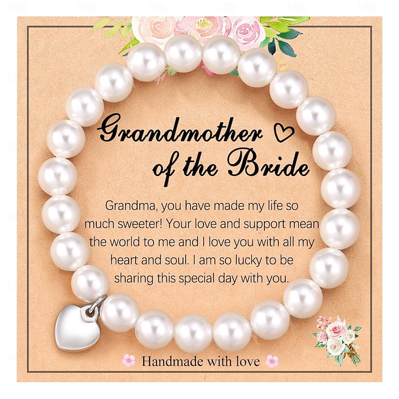 Elegant Beaded Bracelet with Blessing Elegant Glass Beaded Bracelet with Blessing Card - Perfect Gift for Brides, Bridesmaids, Mothers & Grandmothers4