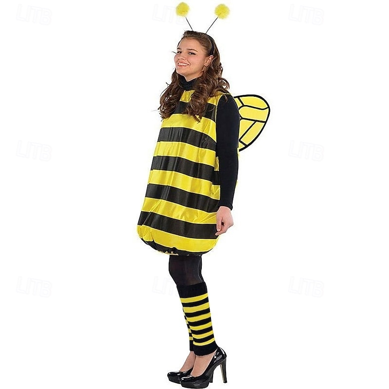 Ladybug Bee Halloween Cosplay Costume Funny Costumes Carnival Costume Cosplay Kid's Adults' Women's Girls' Carnival Masquerade Mardi Gras Performance Party Halloween Easy Halloween Costumes Dress Up3