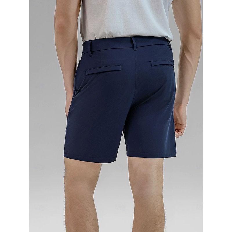 Men's Golf Shorts Black White Navy Blue Bottoms Golf Attire Clothes Outfits Wear Apparel3