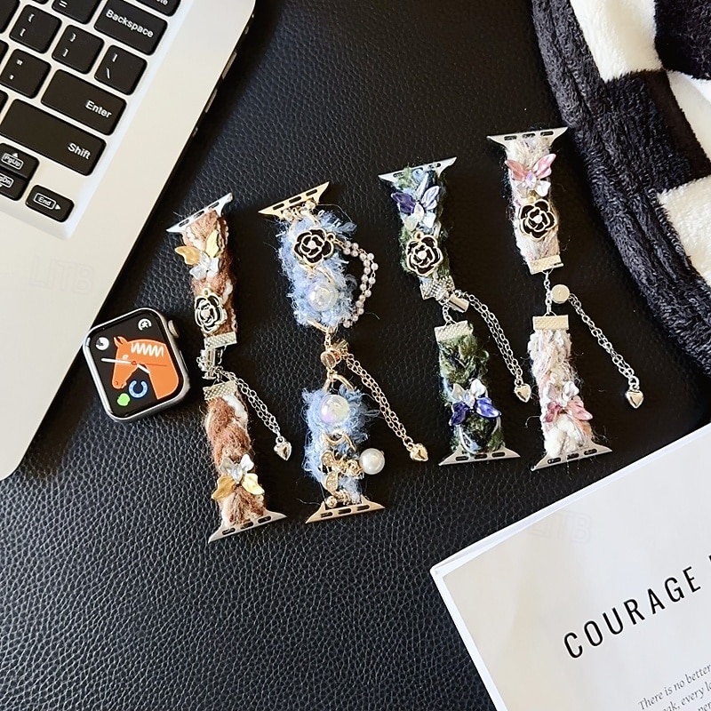 Solo Loop Compatible with Apple Watch band 38mm 40mm 41mm 42mm 44mm 45mm 49mm Women Fabric Strap Replacement Wristband for iwatch Ultra 2 Series 9 8 7 SE 6 5 4 3 2 1