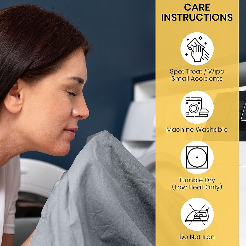 Queen Full King Protective Bed Cover Waterproof Mattress Protector Fitted Sheet Bed Protector Protective Mattress Pad Thin or Liner for Bed or Couch, Dogs and Cats, Incontinence, Dirt, Drool3