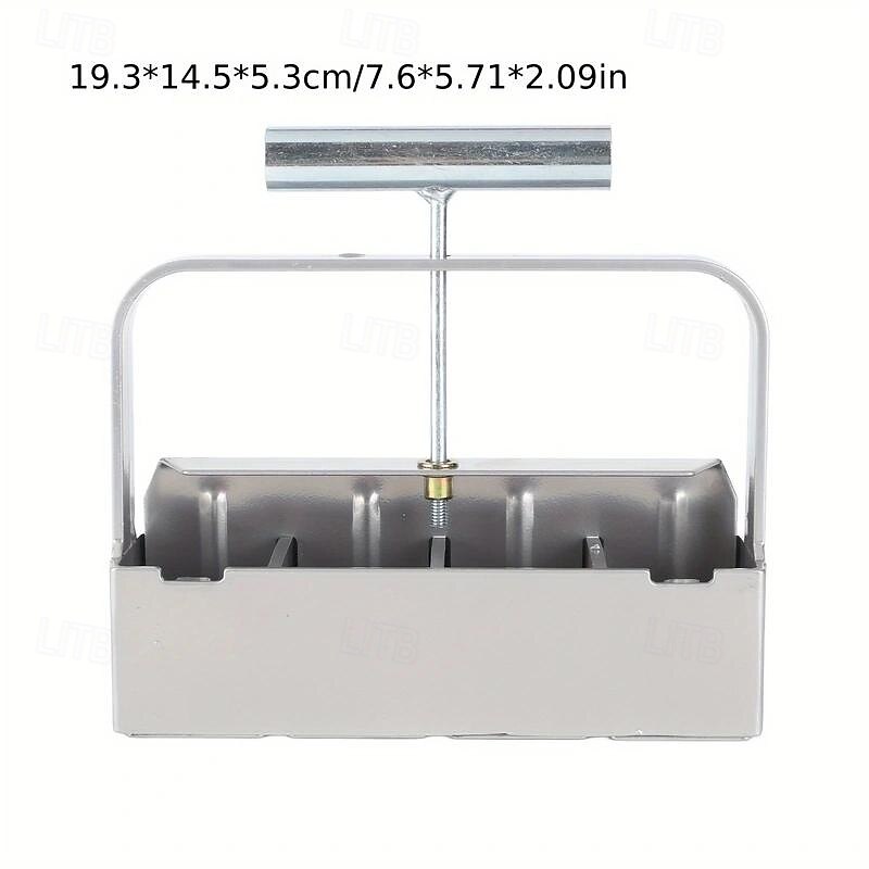 Soil Blocker, 4 Cell Soil Block Maker 2 Inch with 3 Sizes Seed Pins, Seed Handheld Block Maker with Comfortable Handle, Garden Blocking Tools for Seedings, Cuttings, Greenhouses3