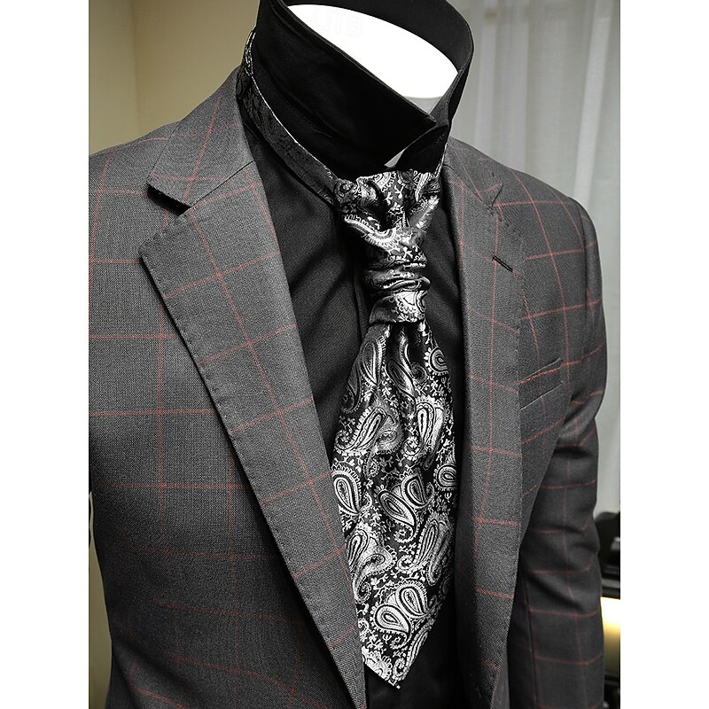 Paisley Patterned Neck Ties for Men – Elegant Silk-like Fabric with Adjustable Strap, Ideal for Formal and Casual Occasions3