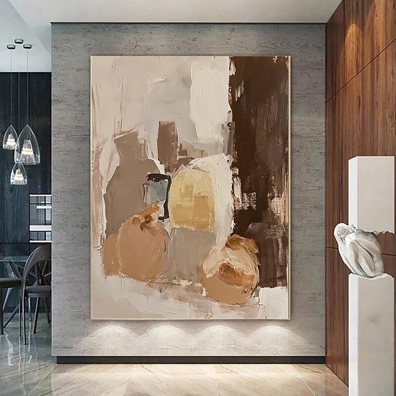 Handmade Oil Paintings Canvas Wall Art Decoration Modern Abstract for Home Living Room Decor Rolled Frameless Unstretched Painting
