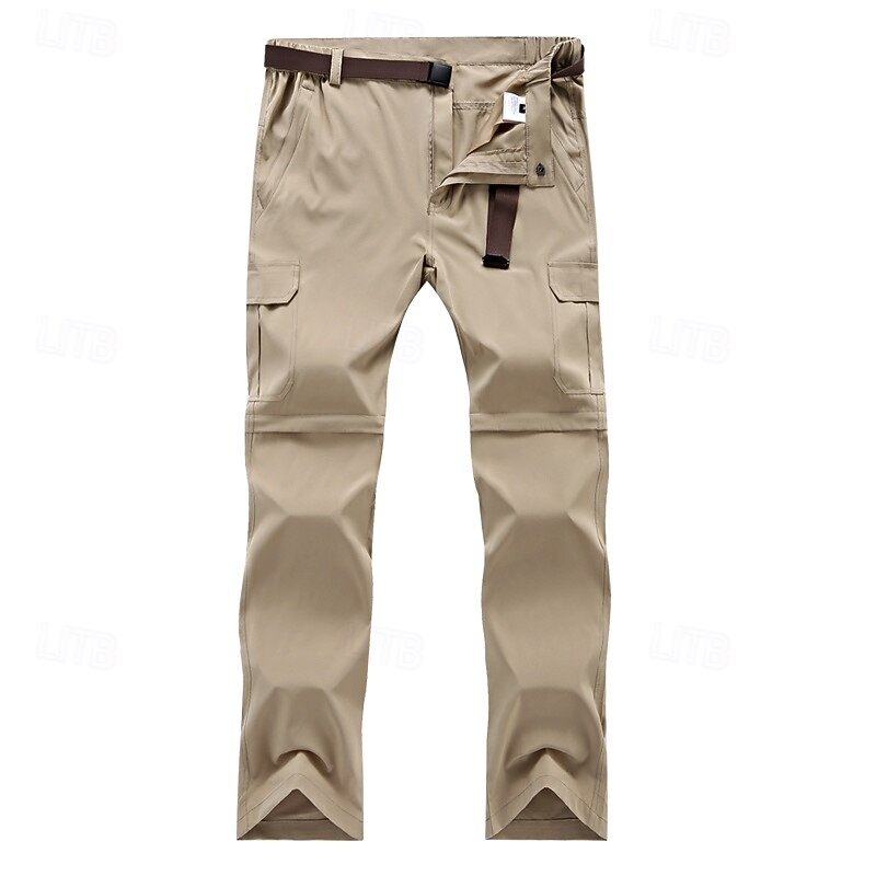 Men's Hiking Pants Trousers Summer Outdoor Loose Fit Quick Dry Soft Sweat wicking Comfortable Bottoms Dark Khaki Black Camping / Hiking Fishing Climbing L XL XXL XXXL 4XL3