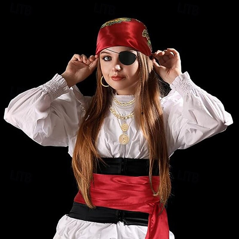 Movie / TV Theme Costumes Retro Vintage Medieval Headpiece Waist Belt Headwear Pirate Viking Fancy Dress Men's Women's Pirate Masquerade Performance Event / Party Stage Adults' Headband Headwear3
