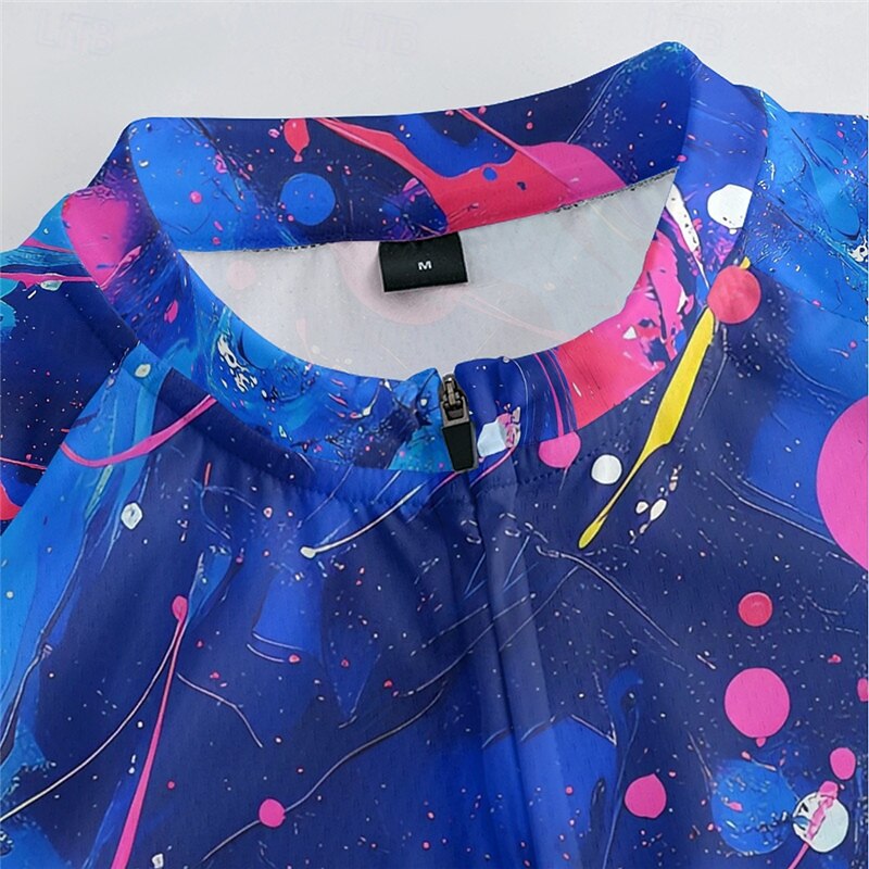 Men's Cycling Jersey with Shorts Graffiti Short Sleeve Bike Clothing Suit with 3 Rear Pockets Mountain Bike MTB Road Bike Cycling Front Zipper Sweat wicking Comfortable Breathable Sports Black Yellow4