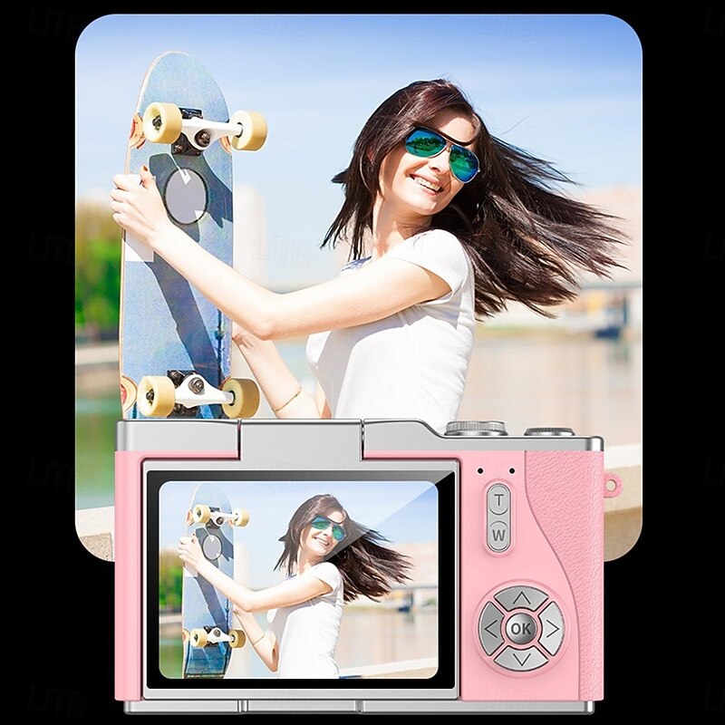 HD Digital Cameras 4K 1080p Easy to Use Rotatable 2.4 Lcd Screen  CCD Camera2