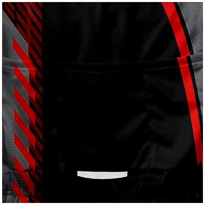 Men's Cycling Jersey Geometric Short Sleeve Bike Tee Tshirt Jersey with 3 Rear Pockets Mountain Bike MTB Quick Dry Anatomic Design Wicking Breathable Sports Black Yellow Blue Clothing Apparel3