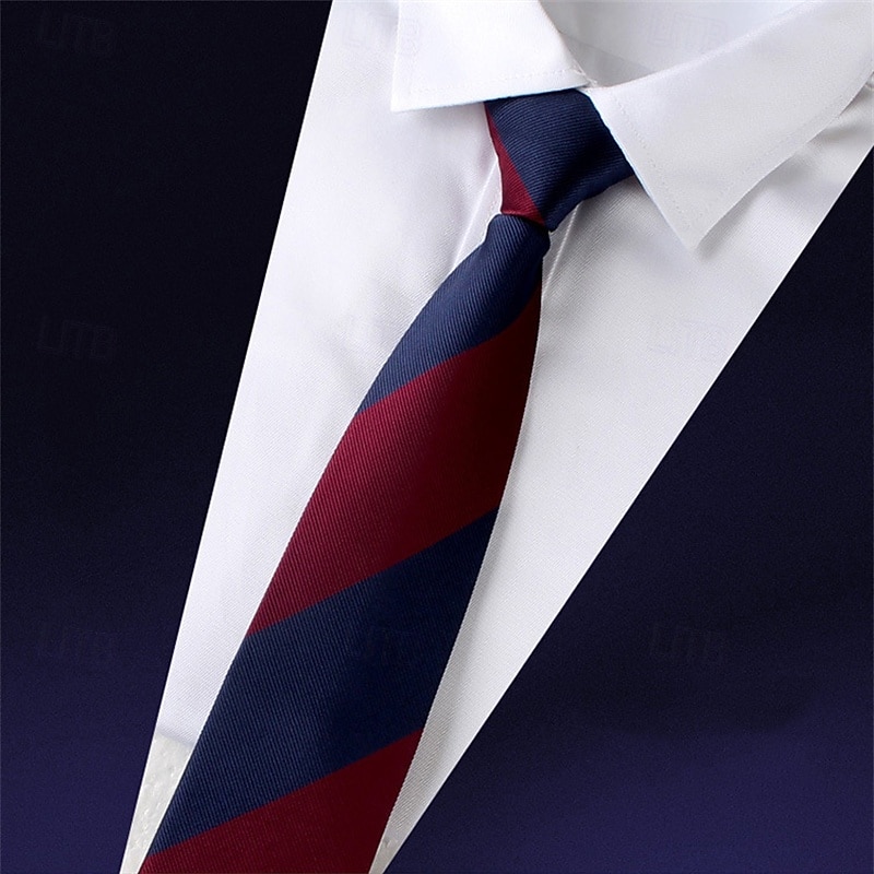 Men's Neckties Fashion Formal Basic Stripes Wedding Party Daily Wear4