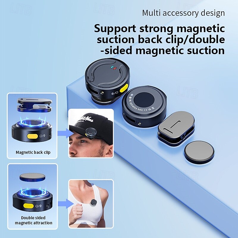 New Q81 wireless lapel clip microphone one to two with charging case Douyin live broadcast intelligent noise reduction wireless mini4