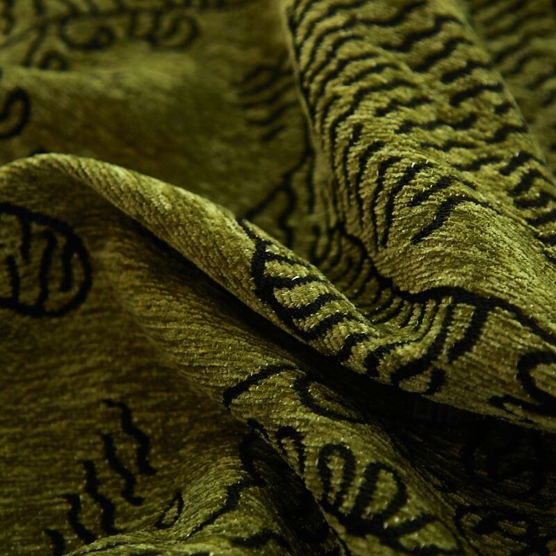 1pc Chenille Bed Headboard Cover Solid Color Elastic Bed Head Slipcover Leaves Printed All-inclusive Bed Backrest Cover Bedroom Available on Both Sides Headboard Cover4