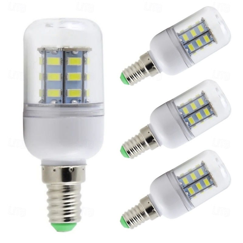 4pcs E14 E27 LED Corn Light Bulbs 3W 12V 5730 SMD 24 LEDs Bulb Lamps White Warm White for Home Office Bar Ceiling Light Wall Lamp2