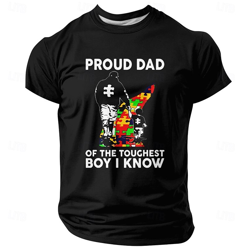 Men's DADA T Shirt Short Sleeve T shirt 3D Print Crew Neck Shirt Fashion Daily Street Daily Black Blue Green Summer Spring Clothing Apparel S M L XL XXL XXXL