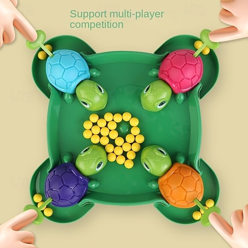 1 Set Hungry Little Turtle Multiplayer Desktop Game for Parent-child Interaction Educational Toy Gaming Gift for Christmas and Halloween2
