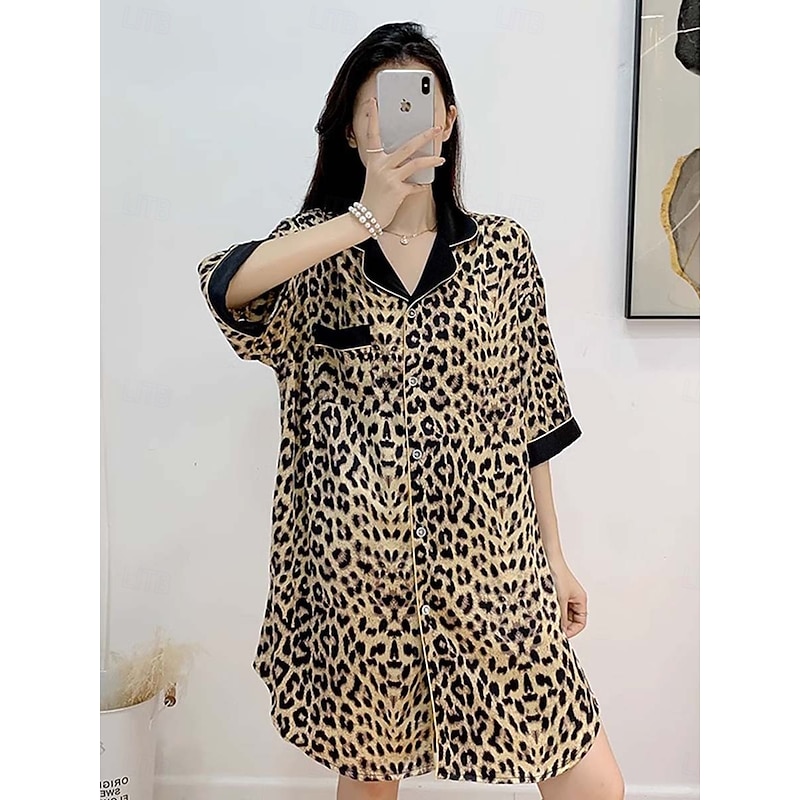 Women's Pajamas Active Home Crew Neck HZX-9616 Summer Spring