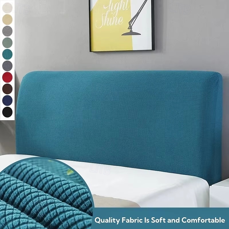 Elastic Double Bed Headboard Cover Corn Velvet for Bed Room Hotel Protection Dust Bedhead Cover