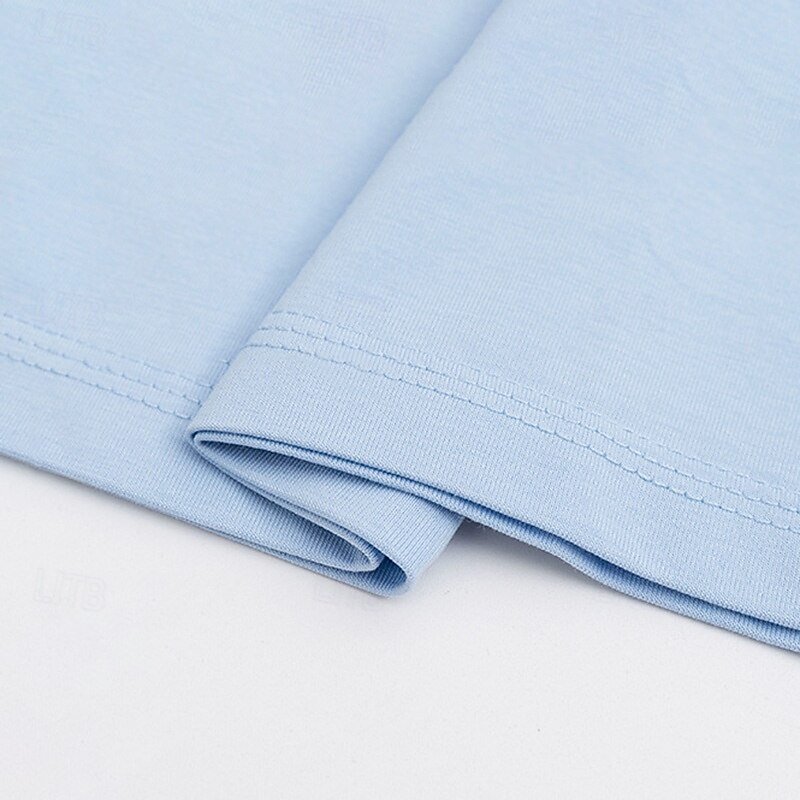 Men's Sorona Cotton T Shirt Solid Color Crew Neck School Training Short Sleeve Crewneck Clothing Apparel Sports Neutral Daily Sports & Outdoors4