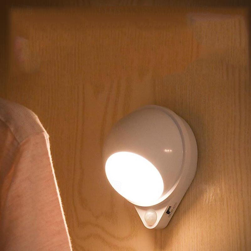 Motion Sensor Light LED Night Light USB Rechargeable Night Lamp For Kitchen Cabinet Wardrobe Lamp Staircase Closet Wall Light