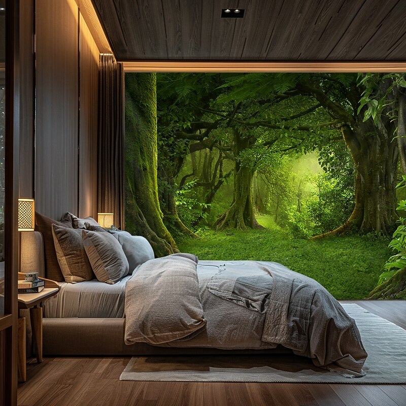 Landscape Forest Hanging Tapestry Wall Art Large Tapestry Mural Decor Photograph Backdrop Blanket Curtain Home Bedroom Living Room Decoration4