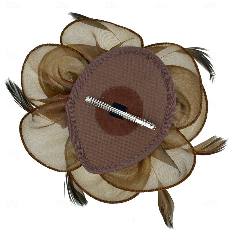 Women Fascinators Hats Kentucky Derby Flower Fascinators with Headband and Clip Tea Party Headwear for Women and Girls4