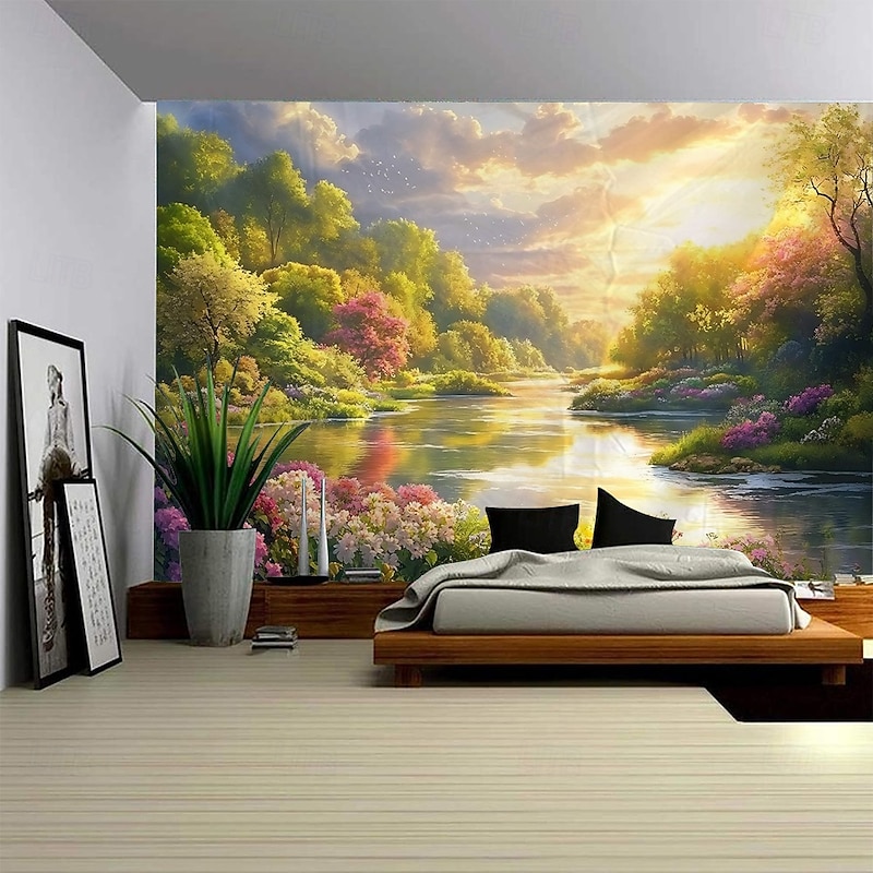 A spring plant or flower Tapestry Wall Art Large Tapestry Mural Decor Photograph Backdrop Blanket Curtain Home Bedroom Living Room Decoration2