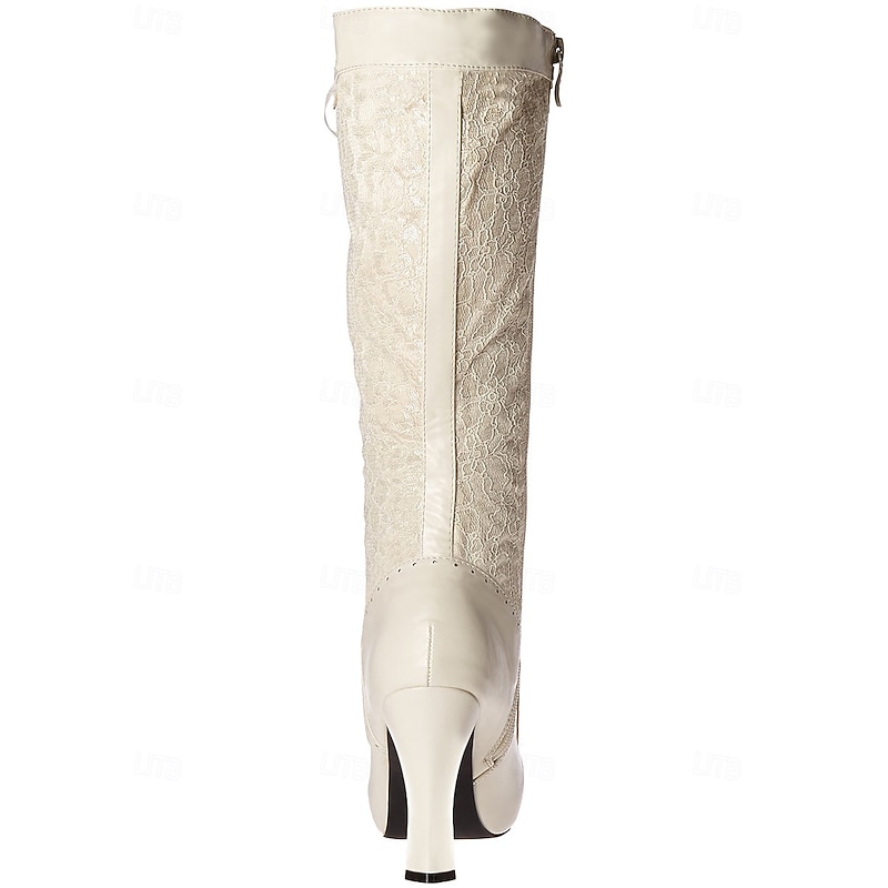 Rococo Baroque Victorian Shoes Knee High Boots High Heel Fancy Dress Women's Halloween Carnival Masquerade Performance Party / Evening Masquerade Adults' Shoes3