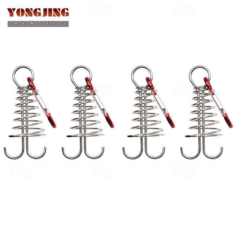 1Pc/4pcs Tent Rope Tighteners - Octopus Buckle for Secure Camping in Windy Conditions4