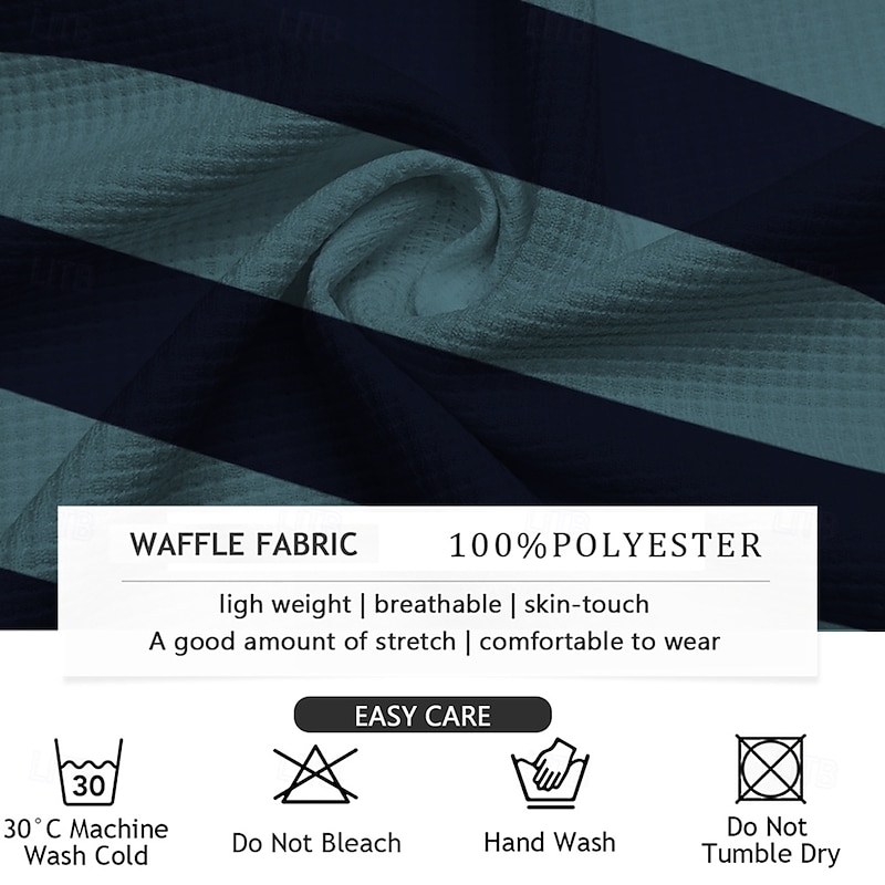 Men's Striped Rugby Polo Long Sleeve Polo Shirts Collared Shirts Sportswear Casual School Outdoor Office Daily Wear Buttons Spring Fall Winter White Blue Brown4