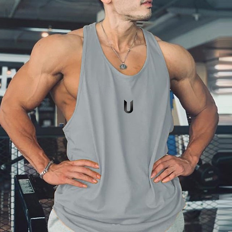 Men's Tank Top Vest Top Undershirt Sleeveless Shirt Sleeveless Crew Neck Summer Plain Fashion Designer Basic Quick Dry Vacation Street Going out Black White Light Green Top Tee for Men3