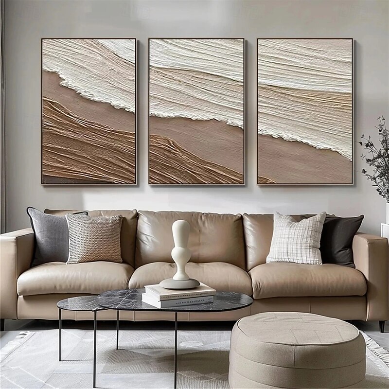 Large Brown abstract oil painting abstract oil painting Grey oil painting handmade painting modern office art painting for living room wall decoration4