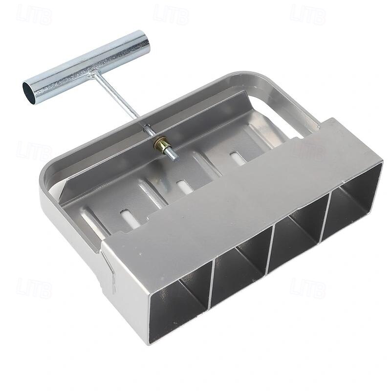 Soil Blocker, 4 Cell Soil Block Maker 2 Inch with 3 Sizes Seed Pins, Seed Handheld Block Maker with Comfortable Handle, Garden Blocking Tools for Seedings, Cuttings, Greenhouses2